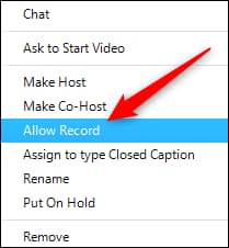 how to record a zoom meeting: Tap ALLOW RECORD