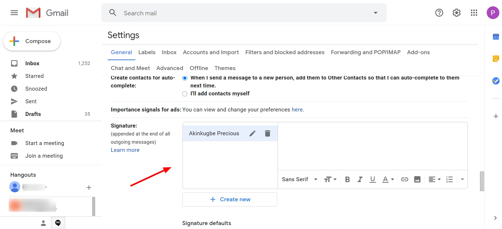 how to make an email signature in gmail