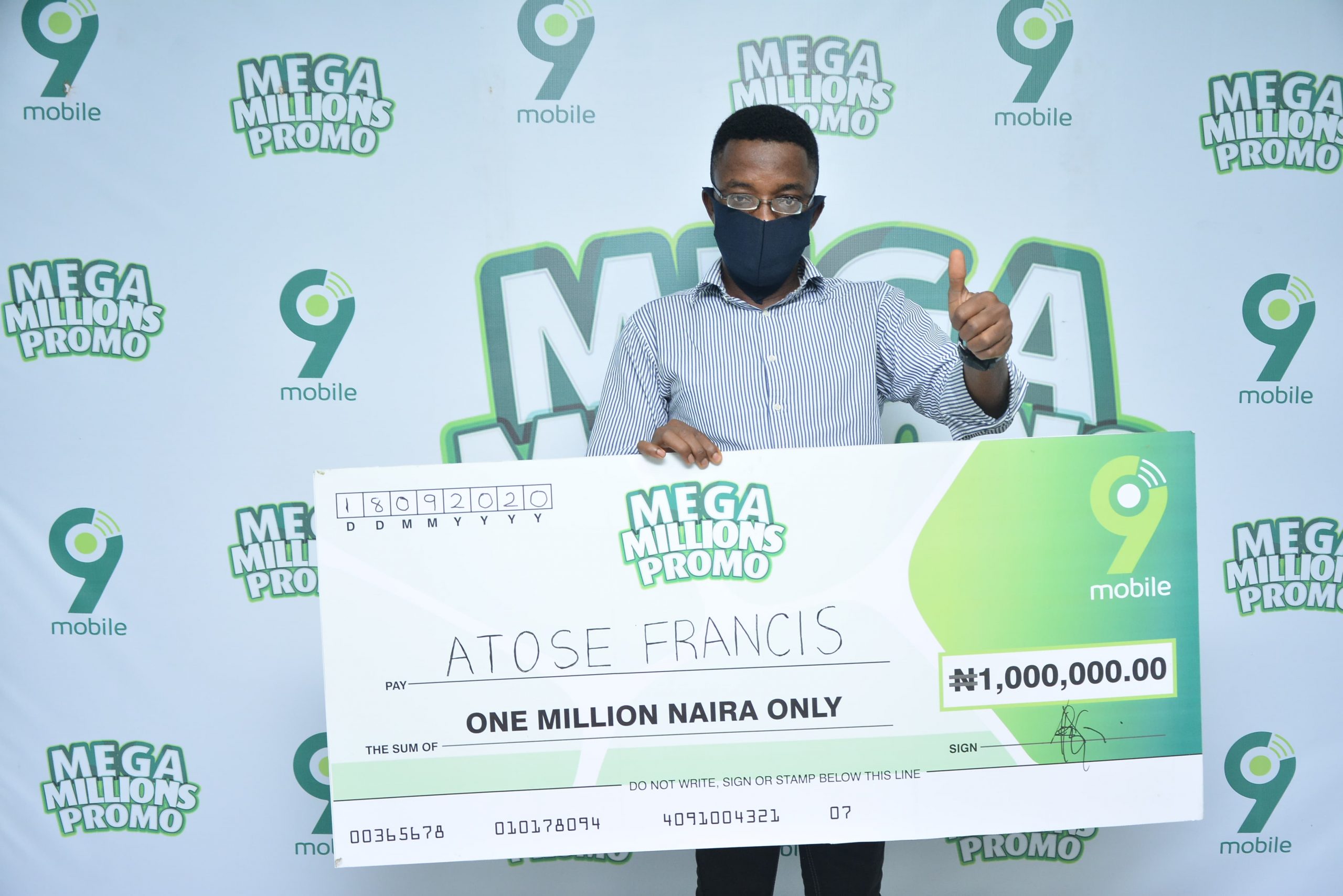 N1 Million Naira Winner Lauds 9mobile's Consistent Quality Network