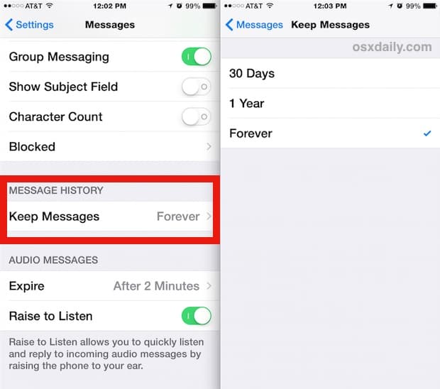 How to Make iPhone Faster: Delete old text messages