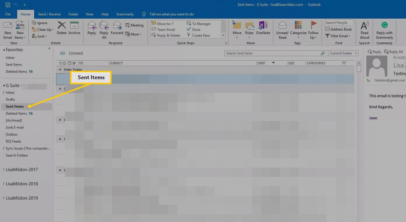 how to recall a message in outlook web