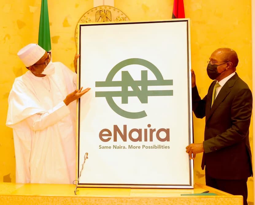 eNaira not cryptocurrencyeNaira launch by Buhari emefiele 1
