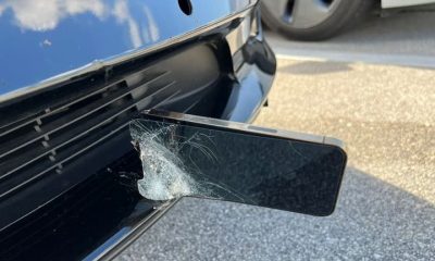 An iPhone 13 Pro Max takes on a Tesla car, this is what happens. (Source: @marvelwonderkat via Twitter) (@marvelwonderkat)