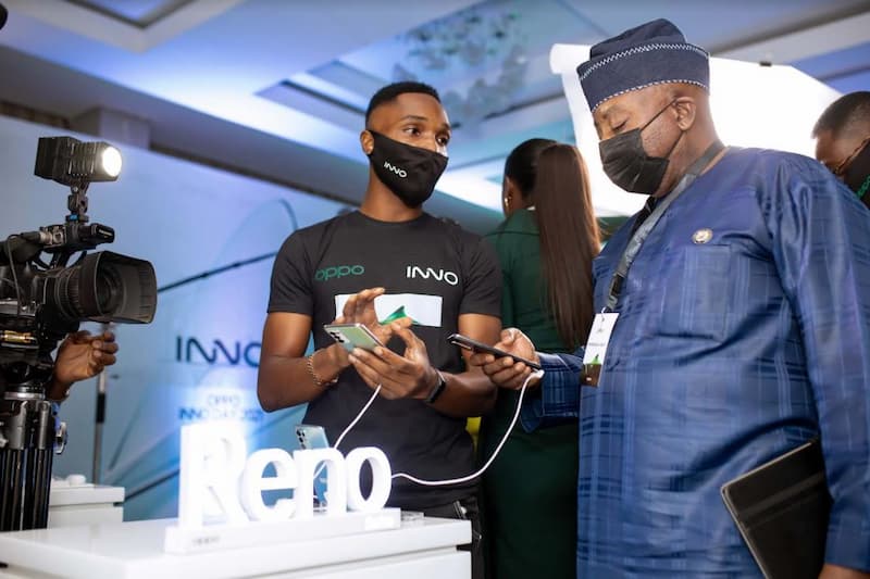 Honorable Commissioner of Science and Technology at Lagos State Government, Hakeem Fahm during the Oppo Nigeria's Inno Day event.