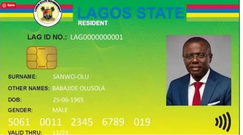 Lagos Resident ID Card