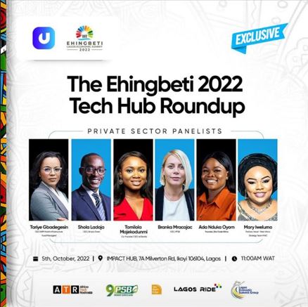 Panelists at the Ehingbeti 2022 Tech Hub Roundup organised by Techuncode.com