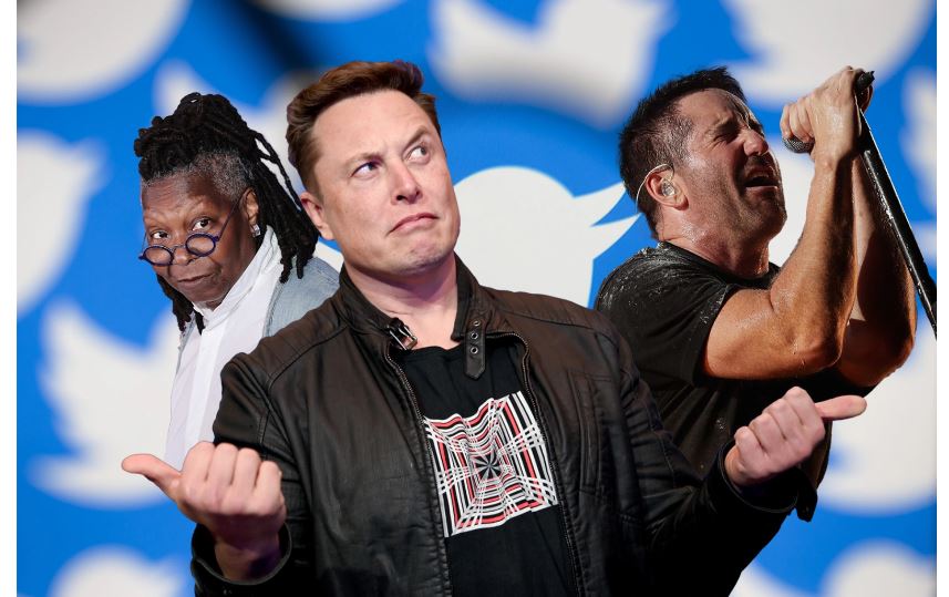 Whoopi Goldberg Elon Musk Trent Reznor PHOTOS IN COMPOSITE BY JAMIE MCCARTHYGETTY IMAGES