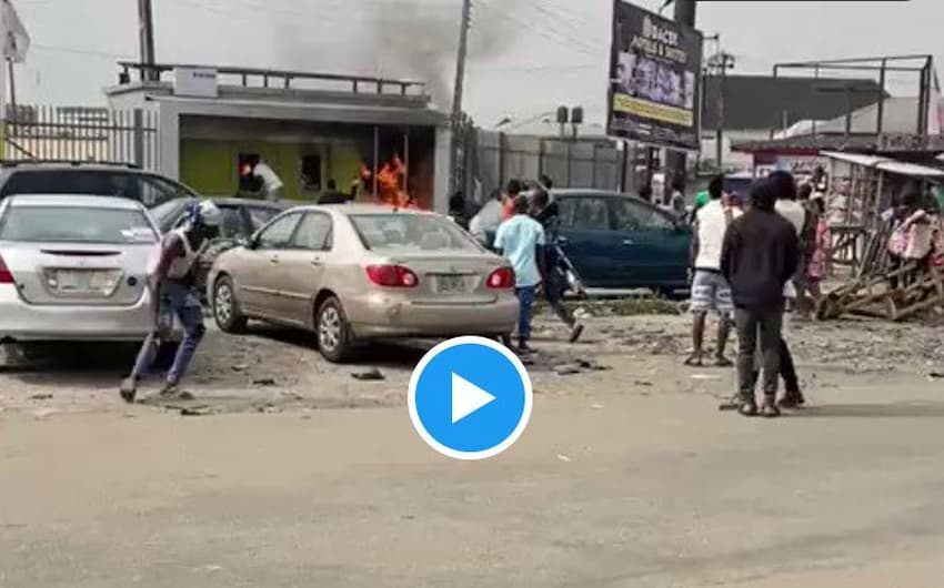 Naira Scarcity: Watch Protest Videos From Benin, Ibadan, Ondo, As Youths Vandalise Bank ATMs