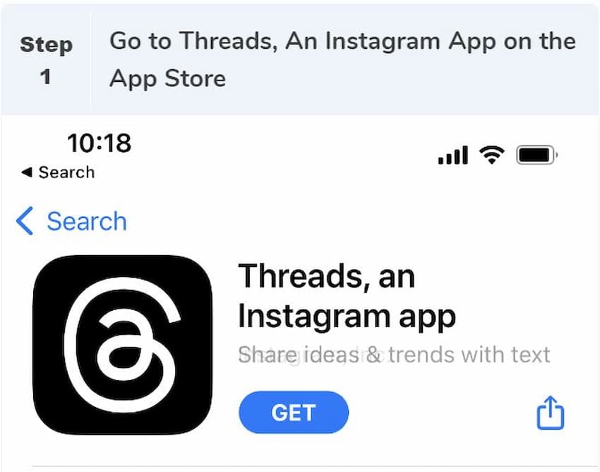 Download the Threads app