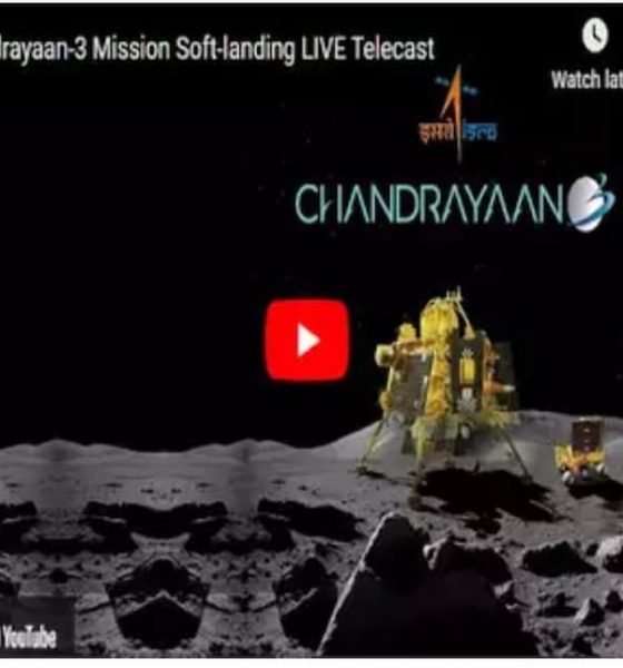 India lands spacecraft Chandrayaan-3 on the Lunar Surface